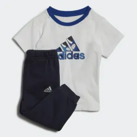 Adidas Ball Graphic Summer Baby-Boys Training Set White/Navy