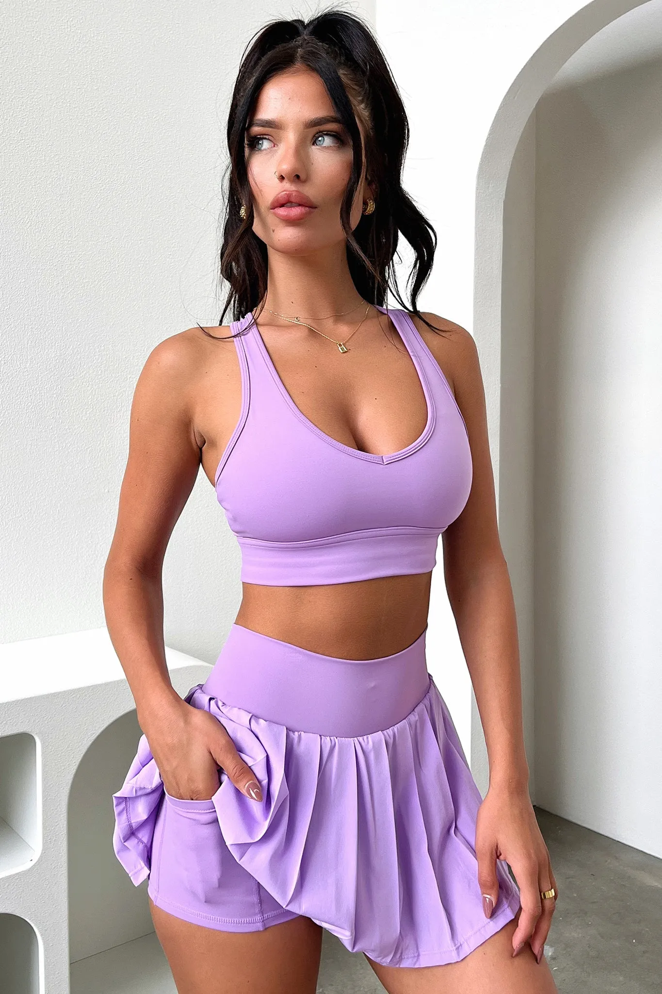 Alani Tennis Skort - Purple