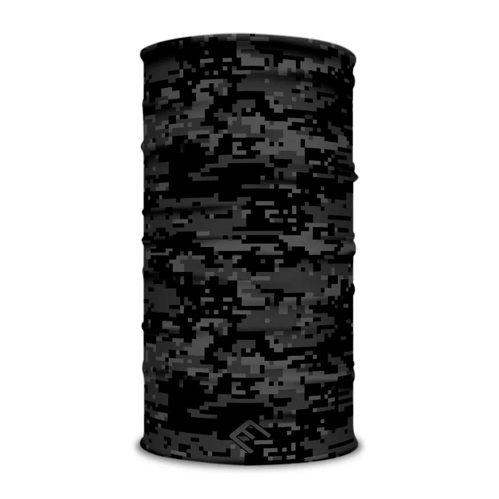 Black Digi Camo Multi-Use Face Bandana