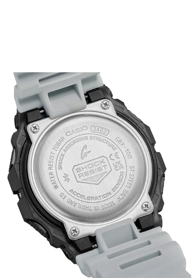 Casio G-shock GBX-100TT-8DR Bluetooth Digital Rubber Strap Watch For Men