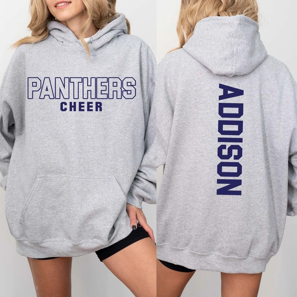 Custom Team Front and Back Personalized Hoodie