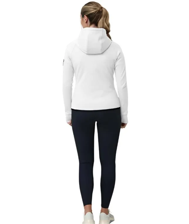 Gym Coffee Womens Chill Zip Hoodie Ultra White