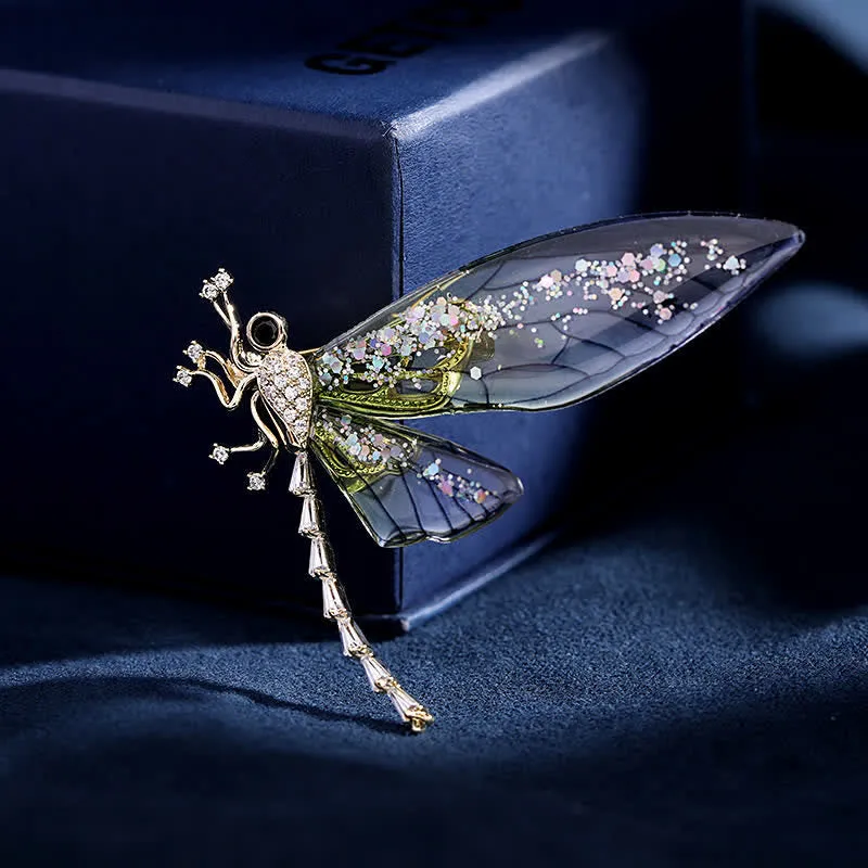 Women's Elegant Insect Dragonfly Brooch