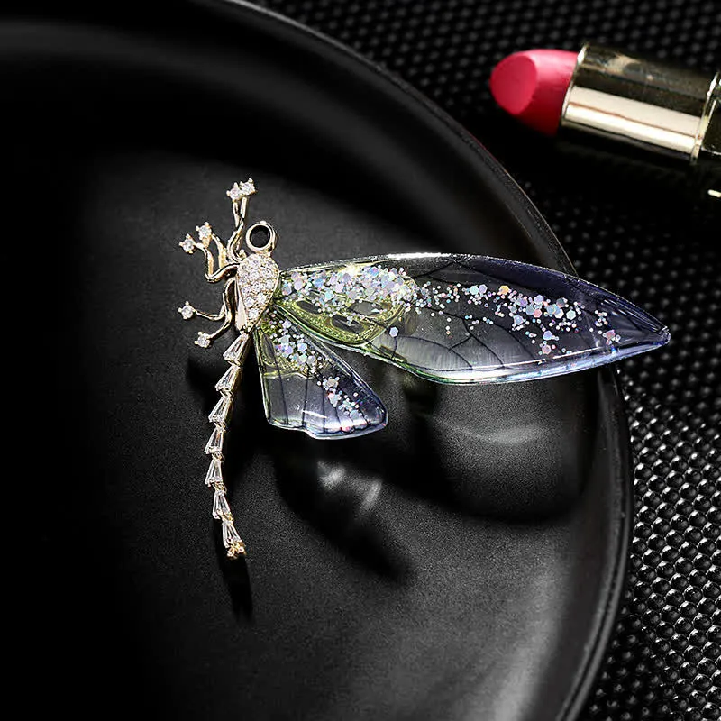 Women's Elegant Insect Dragonfly Brooch